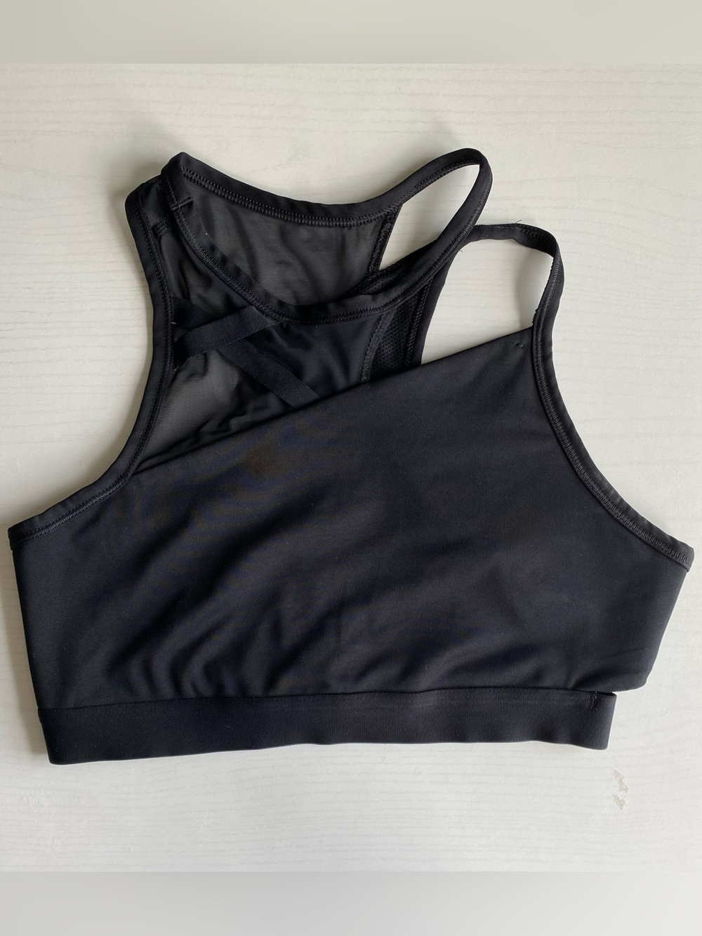 Nike Black Racerback Sports Bra with Mesh
